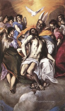 エル・グレコ Painting - 聖三位一体 1577年 ルネサンス エル・グレコ